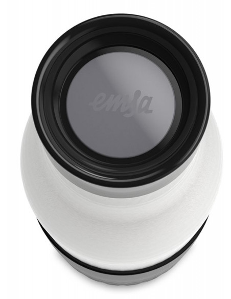 EMSA Bludrop Sleeve N3110500 borraccia Fitness, Sport 500 ml Acciaio inox Nero, Acciaio inox