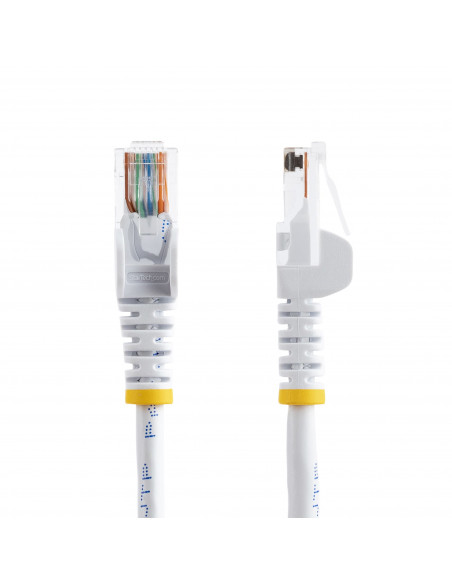StarTech.com Cavo di Rete da 50cm Bianco Cat5e Ethernet RJ45 Antigroviglio