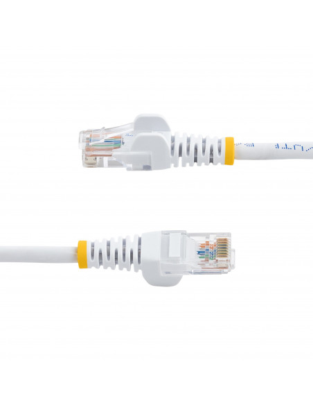 StarTech.com Cavo di Rete da 50cm Bianco Cat5e Ethernet RJ45 Antigroviglio
