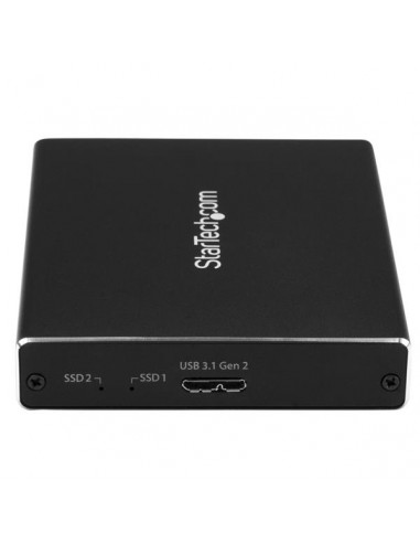 StarTech.com Box Esterno USB 3.1 (10Gbit/s) a 2 Slot - Enclosure M.2 NGFF SSD SATA - RAID