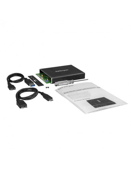 StarTech.com Box Esterno USB 3.1 (10Gbit/s) a 2 Slot - Enclosure M.2 NGFF SSD SATA - RAID