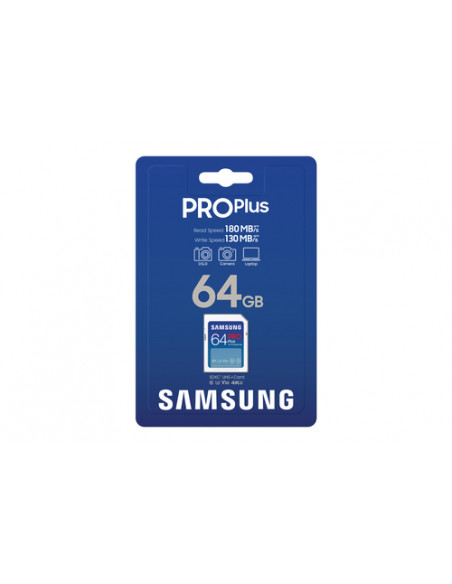 Samsung PRO Plus SD Card - Scheda di memoria 64GB (2023)