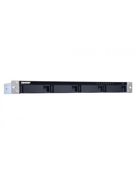 QNAP TS-431XeU NAS Rack (1U) Annapurna Labs Alpine AL-314 2 GB DDR3 0 TB QNAP QTS Nero, Acciaio inox