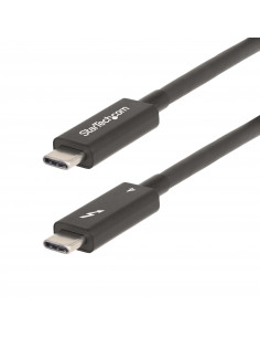 StarTech.com A40G2MB-TB4-CABLE Cavo Thunderbolt 2 m 40 Gbit/s Nero