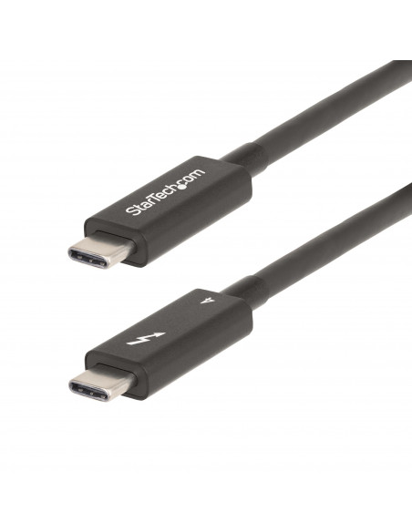 StarTech.com A40G2MB-TB4-CABLE Cavo Thunderbolt 2 m 40 Gbit/s Nero