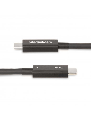StarTech.com A40G2MB-TB4-CABLE Cavo Thunderbolt 2 m 40 Gbit/s Nero