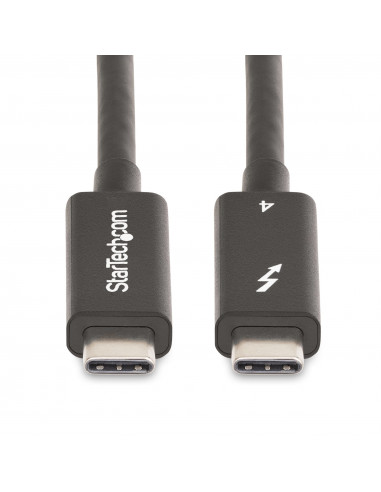 StarTech.com A40G2MB-TB4-CABLE Cavo Thunderbolt 2 m 40 Gbit/s Nero