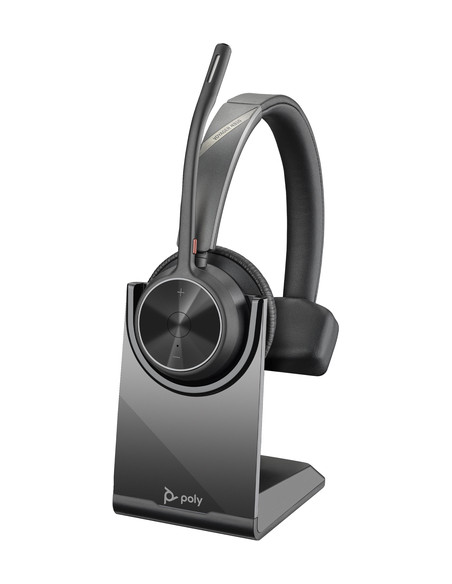 POLY Cuffie Voyager 4310 USB-C + dongle BT700 + supporto per ricarica