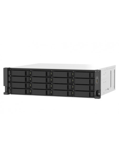 QNAP TS-1673AU-RP-16G server NAS e di archiviazione Armadio (3U) Ryzen Embedded V1500B 16 GB DDR4 0 TB QNAP QTS Nero, Grigio