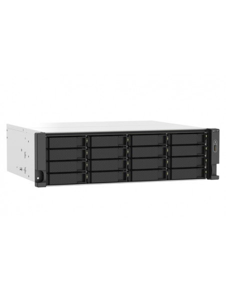 QNAP TS-1673AU-RP-16G server NAS e di archiviazione Armadio (3U) Ryzen Embedded V1500B 16 GB DDR4 0 TB QNAP QTS Nero, Grigio