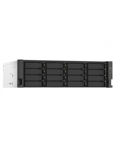 QNAP TS-1673AU-RP-16G server NAS e di archiviazione Armadio (3U) Ryzen Embedded V1500B 16 GB DDR4 0 TB QNAP QTS Nero, Grigio