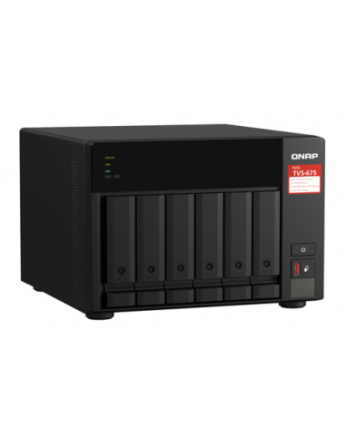 QNAP TVS-675 NAS Tower ZhaoXin KaiXian KX-6000 KX-U6580 8 GB DDR4 0 TB QuTS hero Nero