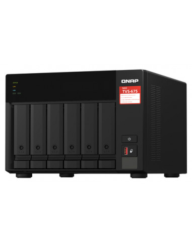 QNAP TVS-675 NAS Tower ZhaoXin KaiXian KX-6000 KX-U6580 8 GB DDR4 0 TB QuTS hero Nero