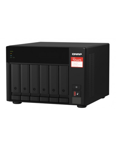 QNAP TVS-675 NAS Tower ZhaoXin KaiXian KX-6000 KX-U6580 8 GB DDR4 0 TB QuTS hero Nero