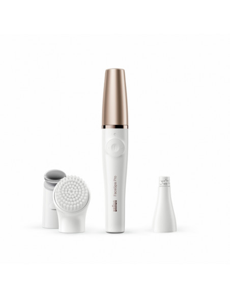 Braun FaceSpa Pro SE911, Bellezza Viso Epilatore Tutto-In-Uno, Incluso Epilatore Per Il Viso Con Dieci Micro Fori, Testina Tonif