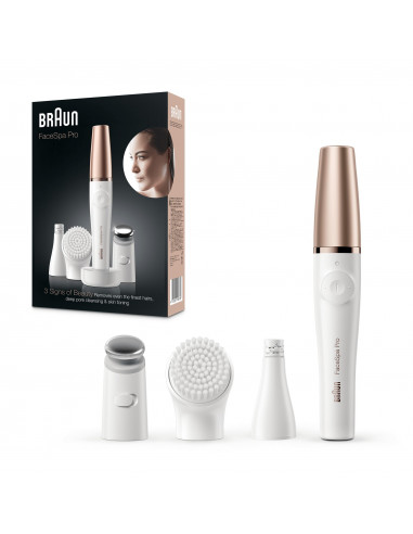 Braun FaceSpa Pro SE911, Bellezza Viso Epilatore Tutto-In-Uno, Incluso Epilatore Per Il Viso Con Dieci Micro Fori, Testina Tonif