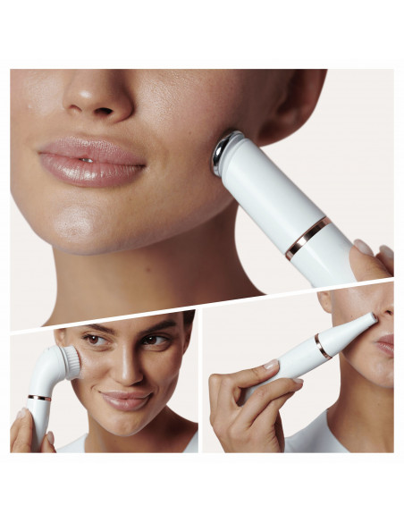 Braun FaceSpa Pro SE911, Bellezza Viso Epilatore Tutto-In-Uno, Incluso Epilatore Per Il Viso Con Dieci Micro Fori, Testina Tonif