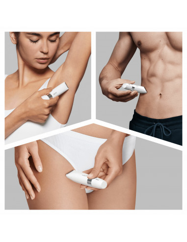 Braun Mini Rifinitore Corpo BS1000, Rifinitore Elettrico Corpo Uomo E Donna, Bianco