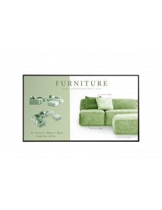 LG 49UM5N-H Pannello piatto per segnaletica digitale 124,5 cm (49") LCD Wi-Fi 500 cd/m² 4K Ultra HD Nero WebOS 24/7