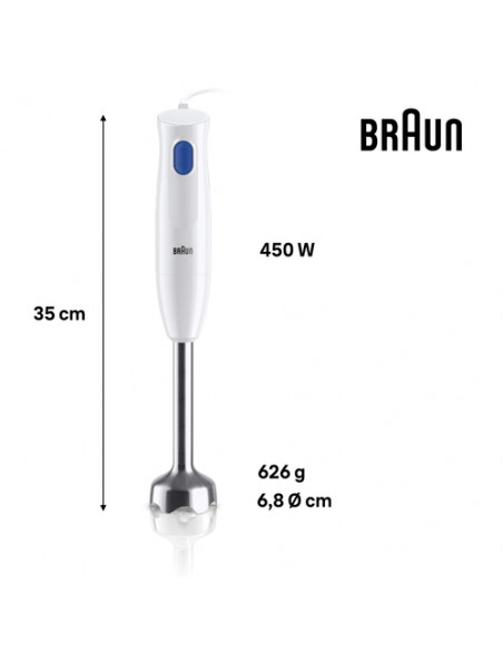 Braun MultiQuick 1 MQ10.201M Minipimer Frullatore ad immersione White