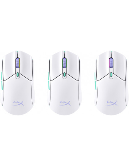 HP HyperX Pulsefire Haste 2 Core Wls – Mouse da gaming (bianco/verde/viola)