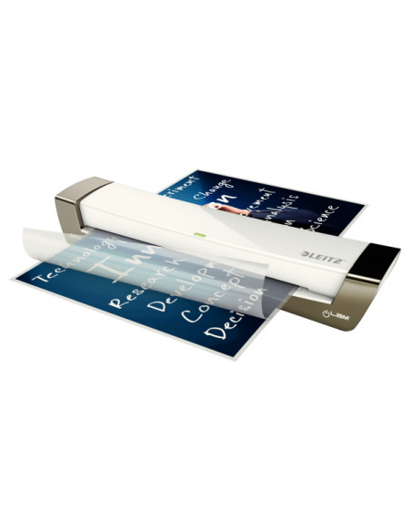 Leitz iLAM Laminator Office A3 Plastificatrice a caldo 400 mm/min Argento, Bianco