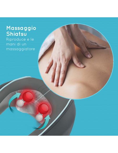 HoMedics NMS-255-EU massaggiatore Collo Grigio