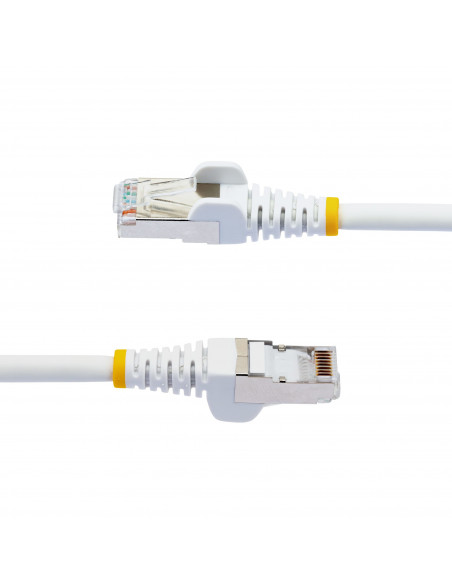 StarTech.com Cavo Ethernet CAT 6a - 3m - Bianco - Cavo di rete LAN Low Smoke Zero Halogen (LSZH) - 10GbE 500MHz 100W PoE++ - Fil