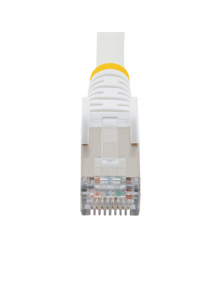 StarTech.com Cavo Ethernet CAT 6a - 10m - Bianco - Cavo di rete LAN Low Smoke Zero Halogen (LSZH) - 10GbE 500MHz 100W PoE++ - Fi