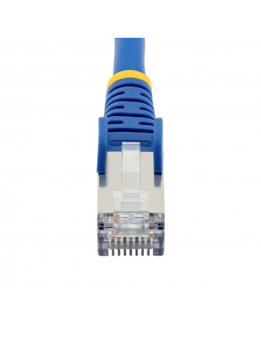 StarTech.com Cavo Ethernet CAT 6a - 2m - Blu - Cavo di rete LAN Low Smoke Zero Halogen (LSZH) - 10GbE 500MHz 100W PoE++ - Filo/C
