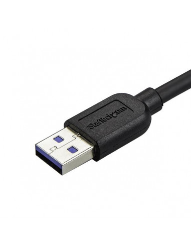 StarTech.com Cavo USB 3.0 Tipo A a Micro B slim - Connettore USB3.0 A a Micro B slim ad angolo destro Gen 1 (5 Gbps) - 50cm
