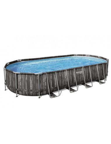 Bestway 5611T piscina fuori terra Piscina con bordi Piscina ovale 25495 L Legno
