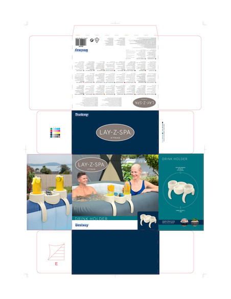 Bestway 60306 accessorio per vasche idromassaggio e spa Supporto/vassoio per bevande Bianco