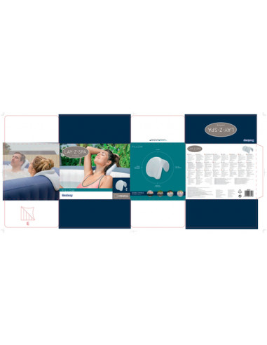 Bestway 60307 accessorio per vasche idromassaggio e spa Cuscino Grigio