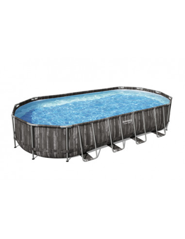 Bestway 5611T piscina fuori terra Piscina con bordi Piscina ovale 25495 L Legno