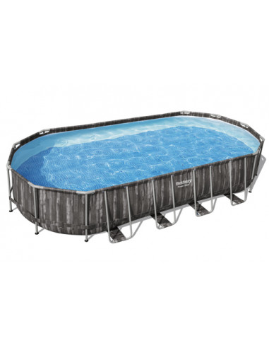 Bestway 5611T piscina fuori terra Piscina con bordi Piscina ovale 25495 L Legno