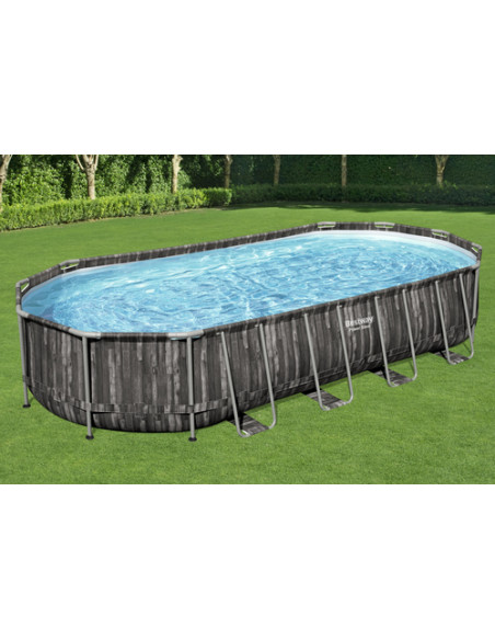 Bestway 5611T piscina fuori terra Piscina con bordi Piscina ovale 25495 L Legno