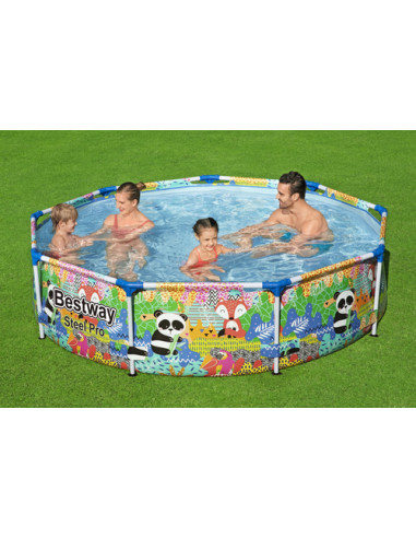Bestway 5612F piscina fuori terra Piscina con bordi Piscina rotonda 3221 L Multicolore