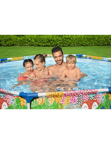 Bestway 5612F piscina fuori terra Piscina con bordi Piscina rotonda 3221 L Multicolore