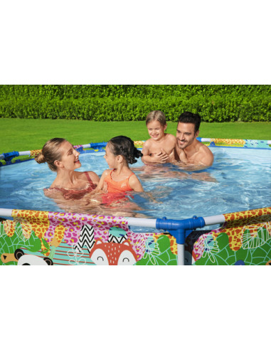 Bestway 5612F piscina fuori terra Piscina con bordi Piscina rotonda 3221 L Multicolore