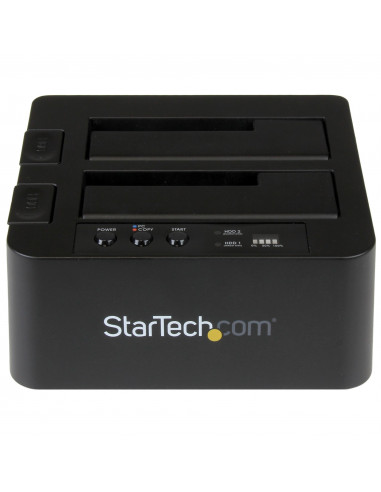 StarTech.com Dock Duplicatore autonomo USB 3.1 (10Gbps) per SATA SSD/HDD da 2,5" & 3,5" - Duplicatore fast-speed 28GB/min