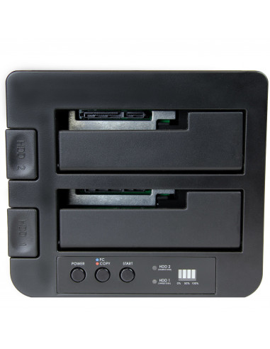 StarTech.com Dock Duplicatore autonomo USB 3.1 (10Gbps) per SATA SSD/HDD da 2,5" & 3,5" - Duplicatore fast-speed 28GB/min