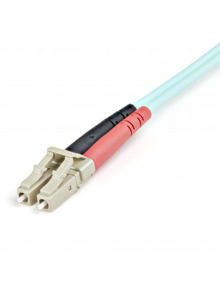 StarTech.com Cavo di rete patch Duplex in fibra ottica multimodale LSZH 50/125 da 10 Gb 1m LC-LC - acqua