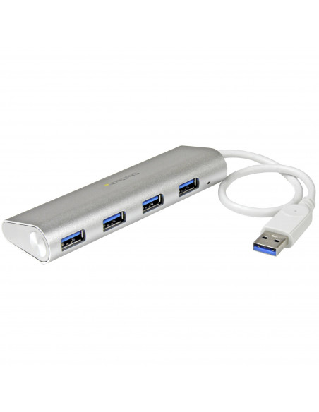 StarTech.com Hub USB a 4 porte, Da USB A a 4 porte USB-A, USB 5Gbps, design robusto, alimentazione via bus, hub USB 3.0 portatil