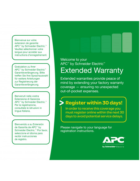 APC Service Pack 3 Year Warranty Extension (for new product purchases) 3 anno/i