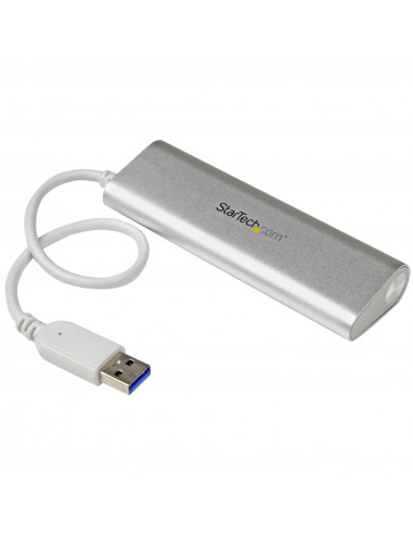 StarTech.com Hub USB a 4 porte, Da USB A a 4 porte USB-A, USB 5Gbps, design robusto, alimentazione via bus, hub USB 3.0 portatil