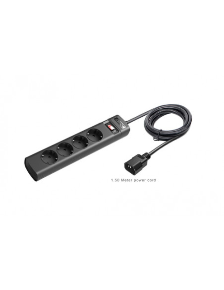 APC PZ42I-GR unità di distribuzione dell'energia (PDU) 4 presa(e) AC Nero