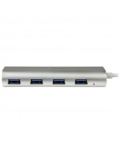 StarTech.com Hub USB a 4 porte, Da USB A a 4 porte USB-A, USB 5Gbps, design robusto, alimentazione via bus, hub USB 3.0 portatil
