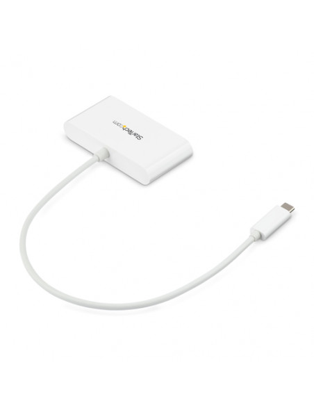 StarTech.com Hub USB 3.0 (5Gbps) a 3 porte con Gigabit Ethernet - USB-C a 3x USB-A - Bianco