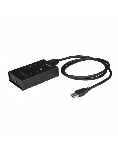 StarTech.com Hub USB 3.0 a 4 porte - USB Type-A a 1x USB-C e 3x USB-A - Hub USB commerciale in metallo - SuperSpeed USB 3.2 Gen 